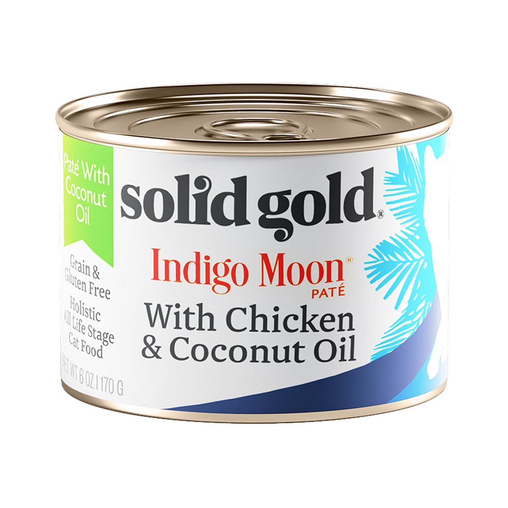 Solid Gold Indigo Moon Pate Chicken & Coconut Oil Canned Cat Food 170g - Kohepets