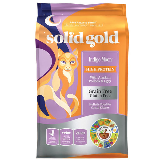Solid Gold Indigo Moon Alaskan Pollock & Eggs Grain Free Dry Cat Food - Kohepets