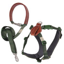 BUNDLE DEAL: Sputnik Comfort Dog Harness + Multifunctional Leash Set (Green)