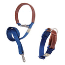 BUNDLE DEAL: Sputnik Nylon Dog Collar + Multifunctional Leash Set (Blue)