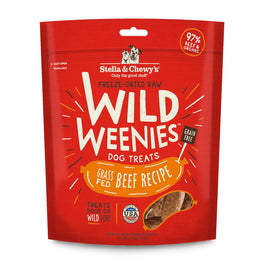 8 FOR $88: Stella & Chewy’s Wild Weenies Grass-Fed Beef Grain Free Freeze-Dried Raw Dog Treats 3.25oz - Kohepets