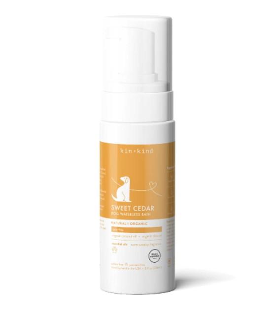 15% OFF: Kin+Kind Sweet Cedar Waterless Dog Shampoo 8oz - Kohepets