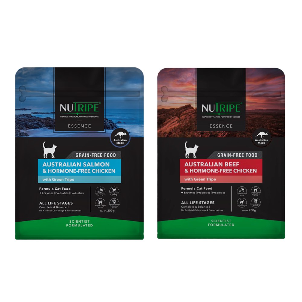 'TRIAL SPECIAL 18% OFF': Nutripe Essence Australian Grain-Free Dry CAT Food 200g