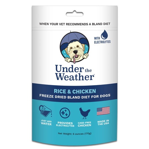 Under The Weather Rice & Chicken Freeze-Dried Bland Diet Dog Food 170g - Kohepets