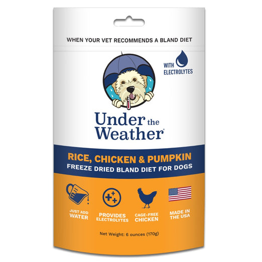 Under The Weather Rice, Chicken & Pumpkin Freeze-Dried Bland Diet Dog Food 170g - Kohepets