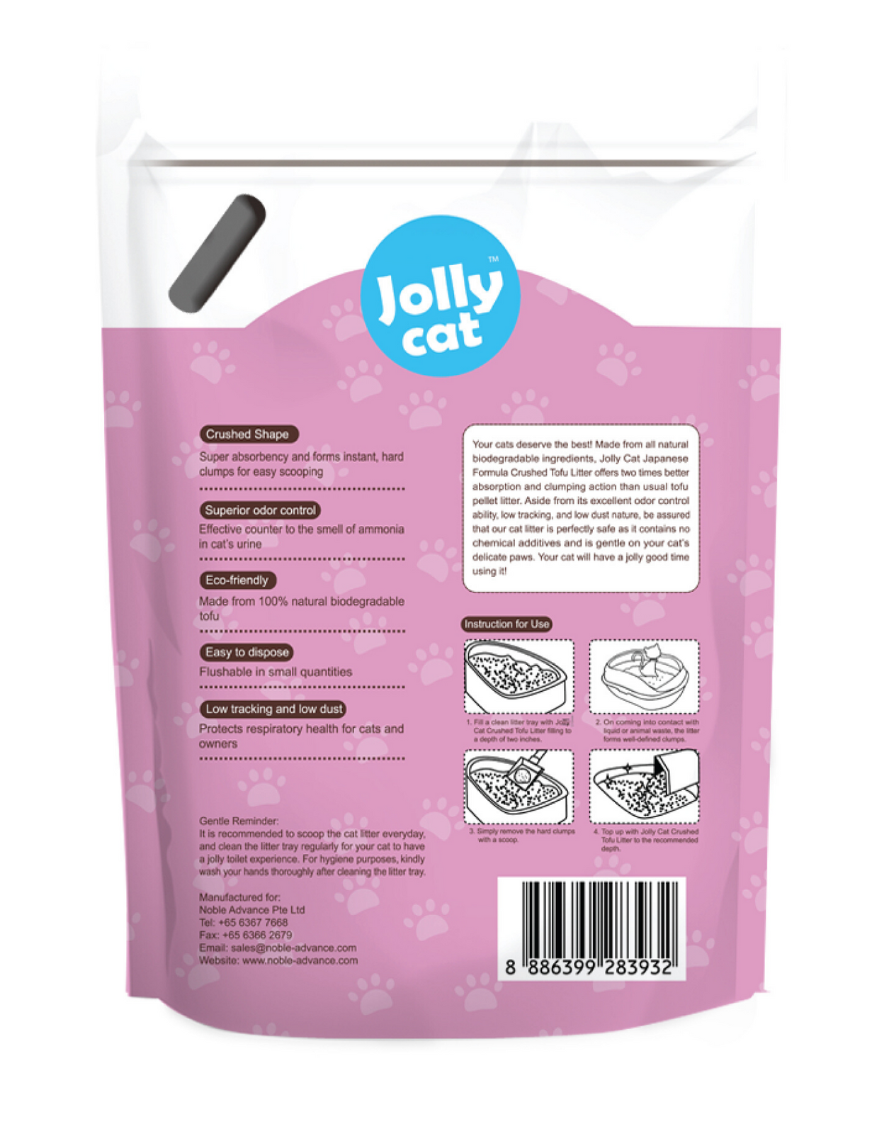 10% OFF: Jollycat Crushed Tofu Lavender Cat Litter 6L - Kohepets