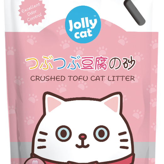 Jollycat Crushed Tofu Sakura Cat Litter 6L Kohepets
