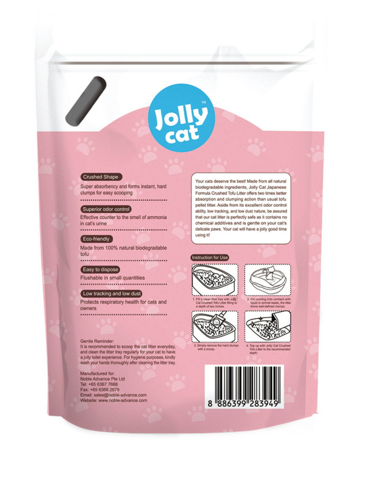 10% OFF: Jollycat Crushed Tofu Sakura Cat Litter 6L - Kohepets