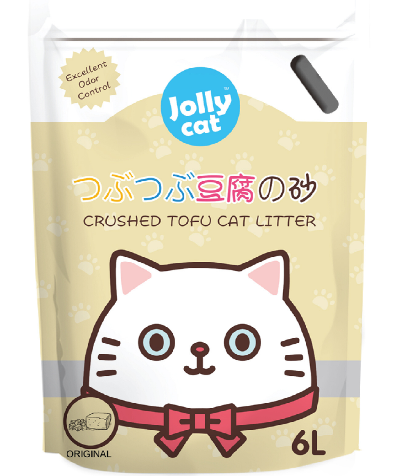 10% OFF: Jollycat Crushed Tofu Original Cat Litter 6L - Kohepets