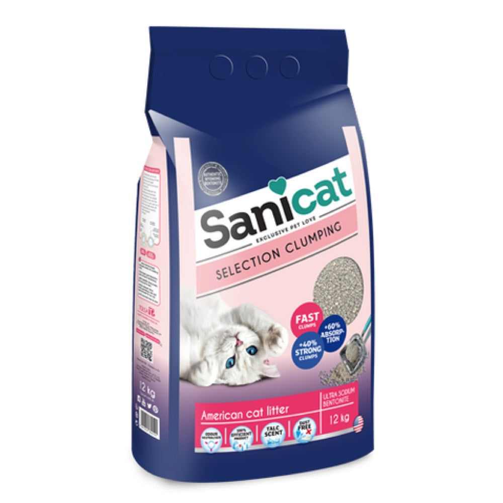 15% OFF: Sanicat Selection American Clumping Cat Litter 12kg - Kohepets
