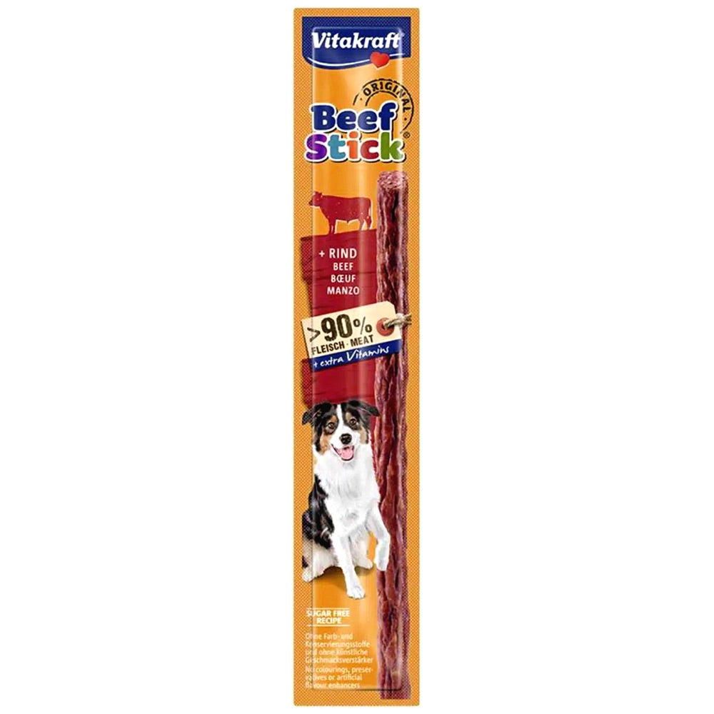 Vitakraft Beef Stick with Beef Dog Treat 12g - Kohepets