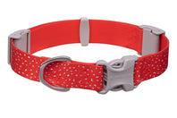 KOHE-VERSARY 10% OFF: Ruffwear Confluence Reflective Waterproof Dog Collar (Red Sumac)