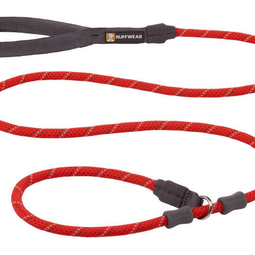 Ruffwear Just-a-Cinch Reflective Rope Slip Dog Leash (Red Sumac) - Kohepets