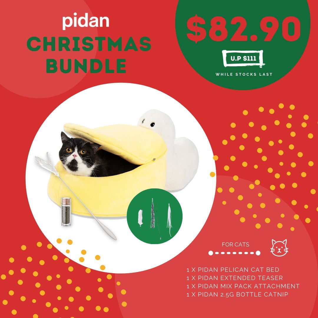 25% OFF: Pidan Pelican Cat Bed Christmas Bundle - Kohepets