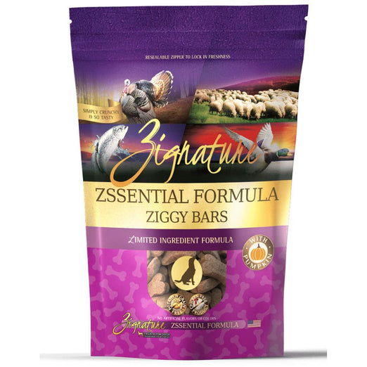 $3 OFF (Exp 7 Oct): Zignature Ziggy Bars Zssential Formula Grain Free Biscuit Dog Treats 12oz - Kohepets