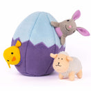 ZippyPaws Zippy Burrow Easter Egg and Friends Plush Dog Toy