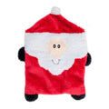 ZippyPaws Christmas Squarez Santa Dog Toy - Kohepets