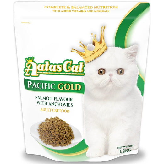 Aatas Cat Pacific Gold Salmon Flavour with Anchovies Dry Cat Food 1.2kg - Kohepets