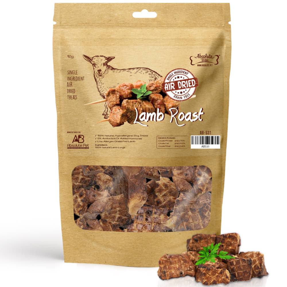 33% OFF: Absolute Bites Air Dried Lamb Roast Dog Treats 90g - Kohepets