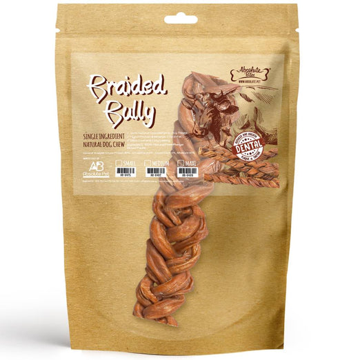 '40% OFF (Exp 5Jul24)': Absolute Bites Braided Bully Dog Chew (Maxi) 1pc