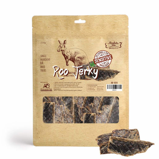 $11 OFF: Absolute Bites Roo Jerky Air Dried Dog & Cat Treats 220g - Kohepets