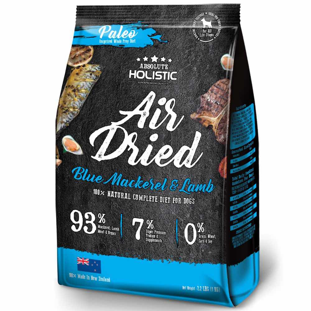 ‘FREE X’MAS GIFT’: Absolute Holistic Air Dried Mackerel & Lamb Dog Food - Kohepets