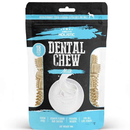 2 FOR $13: Absolute Holistic Dental Chew Milk Value Pack 160g - Kohepets