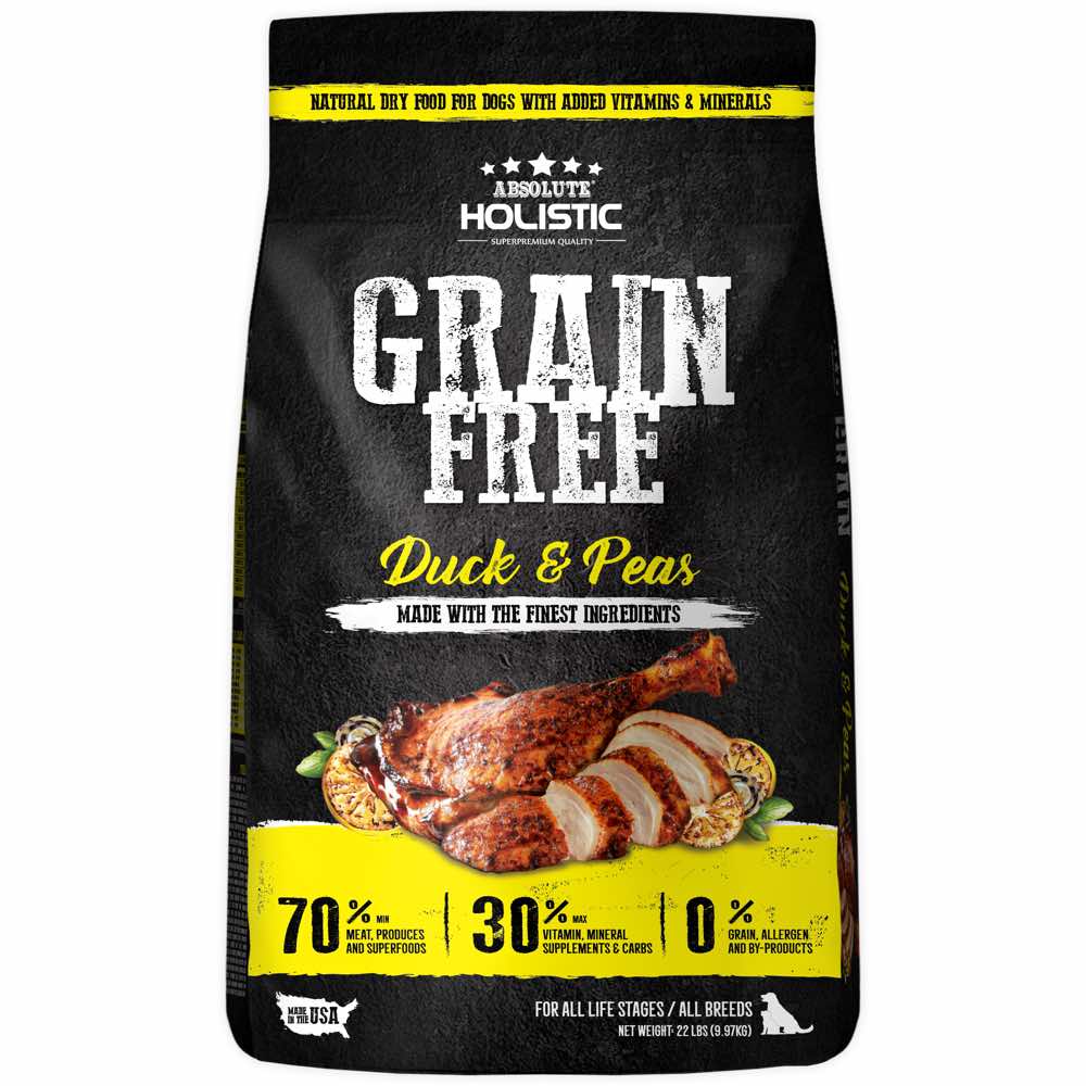 ‘FREE X’MAS GIFT’: Absolute Holistic Duck & Peas Grain-Free Dry Dog Food - Kohepets