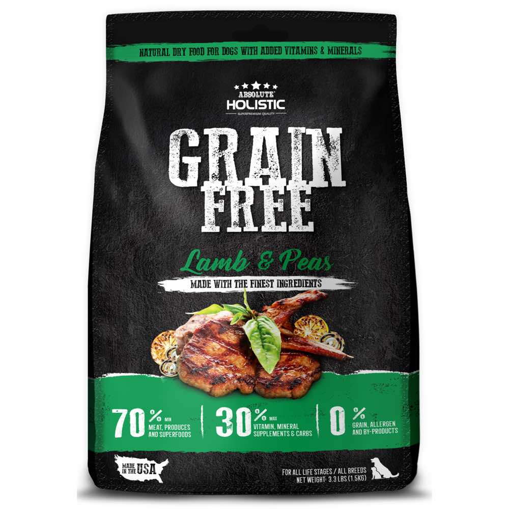 ‘FREE X’MAS GIFT’: Absolute Holistic Lamb & Peas Grain-Free Dry Dog Food - Kohepets