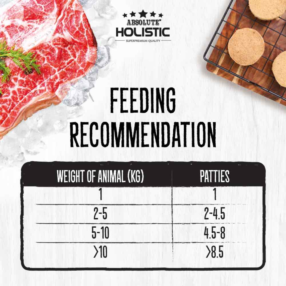 Absolute Holistic Patties Salmon & Tuna Grain-Free Freeze-Dried Cat Food 12.7oz