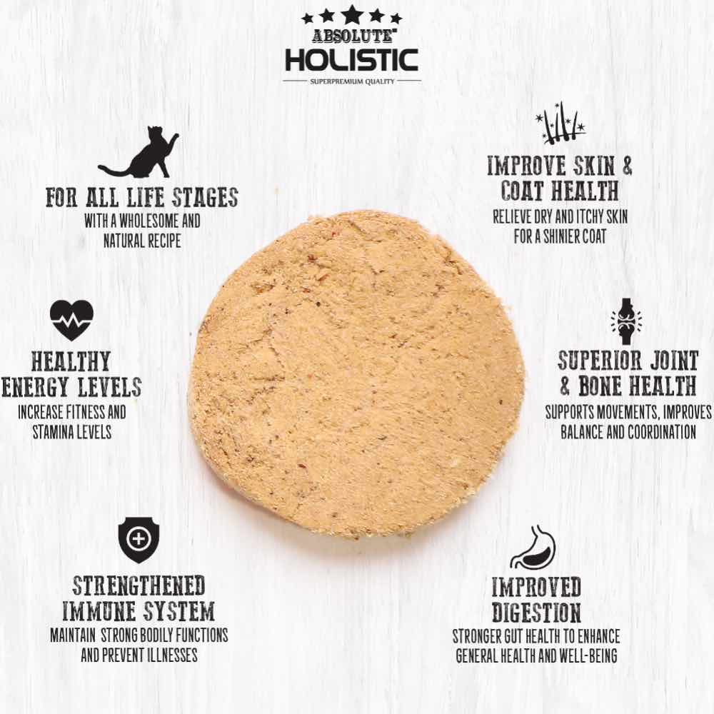 Absolute Holistic Patties Tuna Grain-Free Freeze-Dried Cat Food 12.7oz