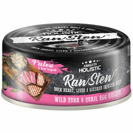 Absolute Holistic Raw Stew Wild Tuna & Quail Egg Grain-Free Canned Cat & Dog Food 80g - Kohepets