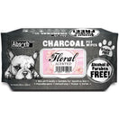 4 FOR $20: Absorb Plus Charcoal Floral Scented Pet Wipes 80ct