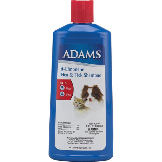 Adams d-Limonene Flea & Tick Shampoo 12oz - Kohepets