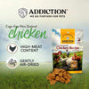 20% OFF: Addiction Meaty Bites Chicken Grain Free Dog Treats 4oz - Kohepets