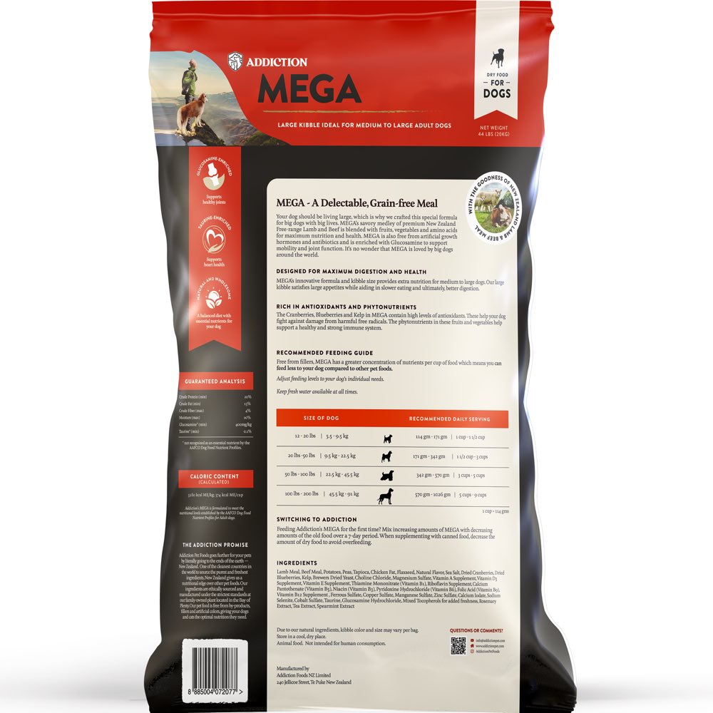 20% OFF: Addiction Mega Grain Free Dry Dog Food - Kohepets