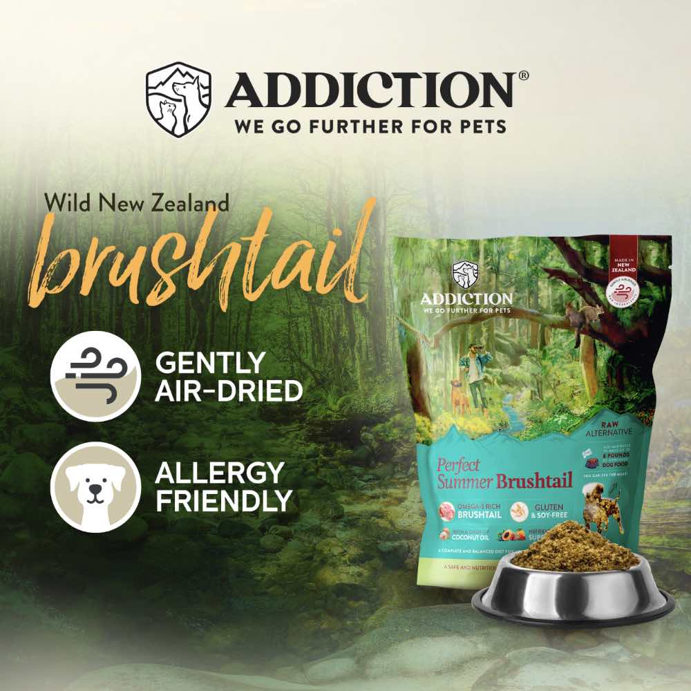 20% OFF: Addiction Perfect Summer Brushtail Grain Free Raw Alternative Dog Food 2lb - Kohepets