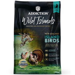 25% OFF + FREE CANNED FOOD: Addiction Wild Islands Birds Chicken, Duck & Turkey Grain-Free Dry Cat Food