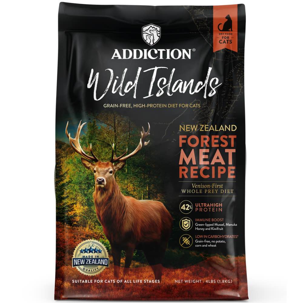15% OFF: Addiction Wild Islands Forest Meat Recipe Venison Grain-Free Dry Cat Food