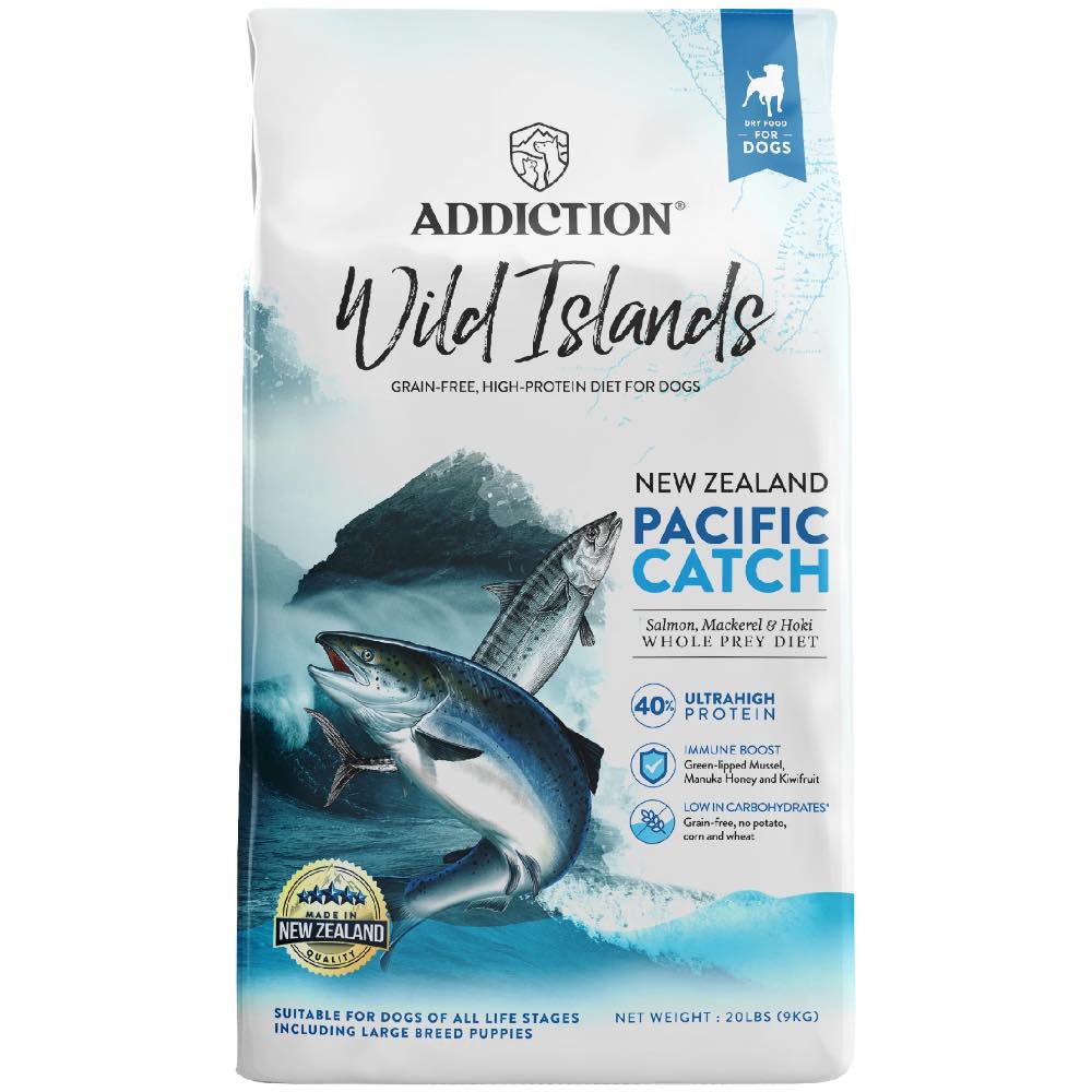 Addiction Wild Islands Pacific Catch Salmon, Mackerel & Hoki Grain