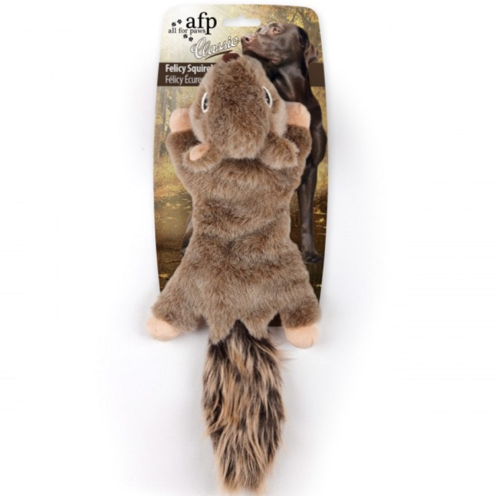 All For Paws Classic Felicy The Squirrel Plush Dog Toy - Kohepets