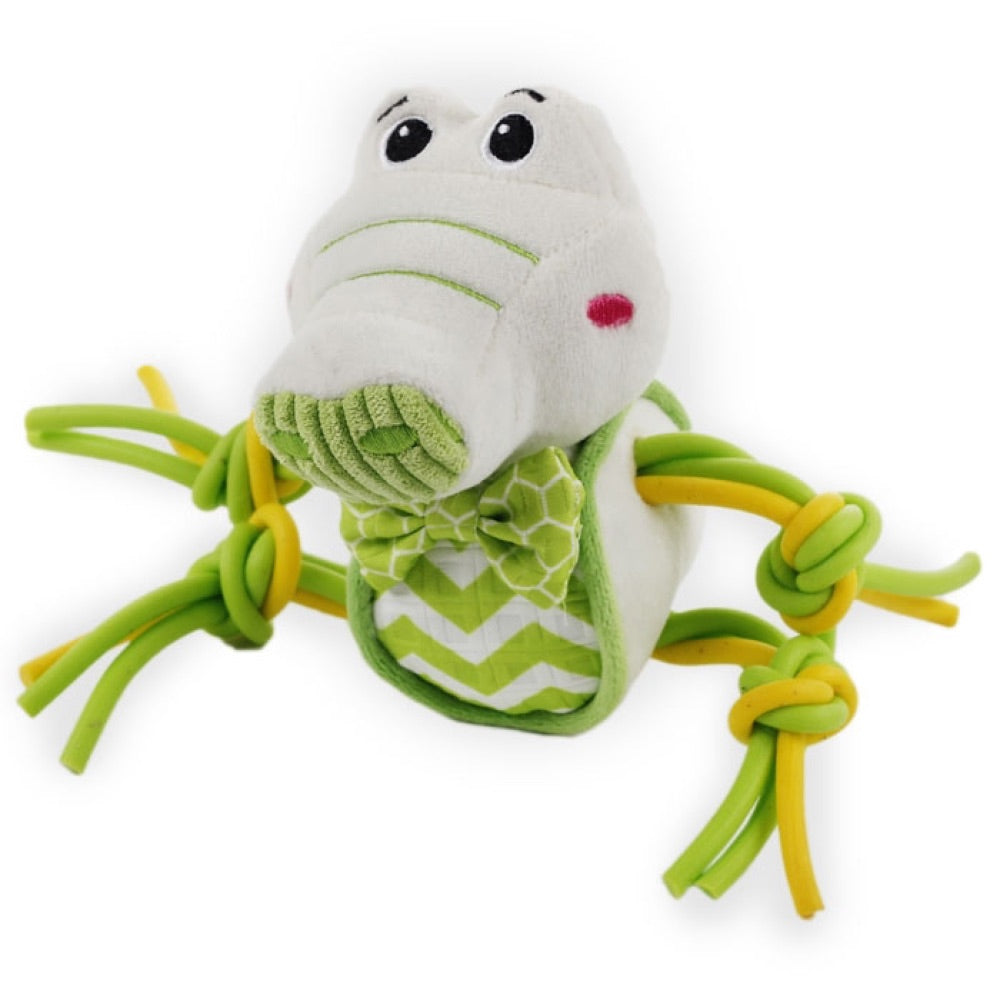 All For Paws Little Buddy Flexi Gator Dog Toy - Kohepets