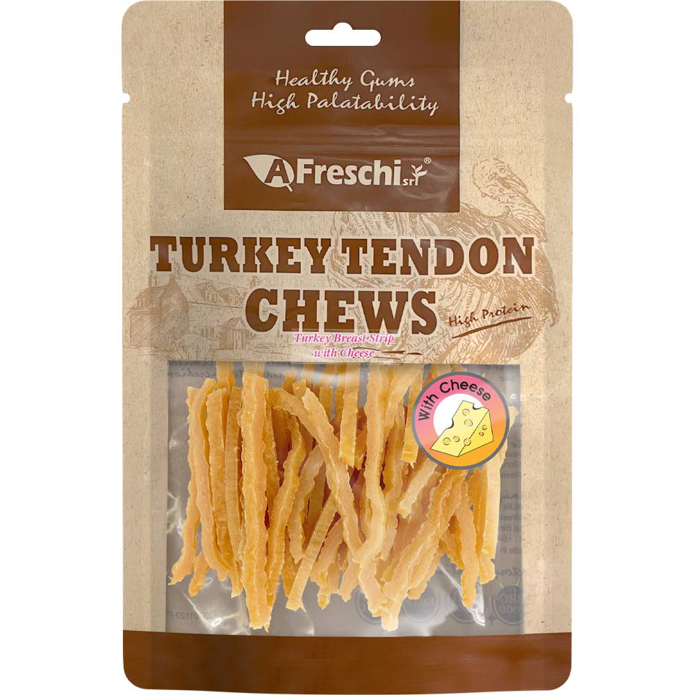 15% OFF : AFreschi Turkey Breast Strip With Cheese Dog Treats 115g