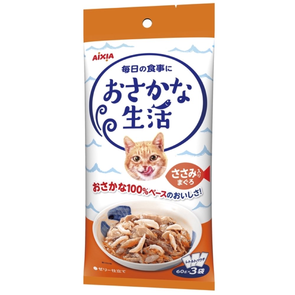 Aixia Fish Life Tuna With Chicken Fillet Grain-Free Cat Treats 180g - Kohepets