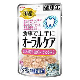 Aixia Kenko Oral Care Tuna With Sauce Pouch Cat Food 40gx12 - Kohepets