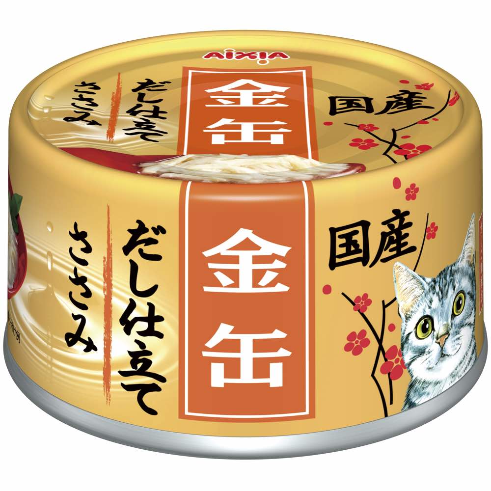 Aixia Kin-Can Dashi Chicken Fillet With Chicken Stock Canned Cat Food 60g - Kohepets
