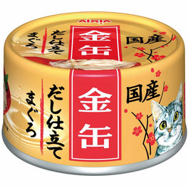 Aixia Kin-Can Dashi Tuna With Tuna Stock Canned Cat Food 60g - Kohepets