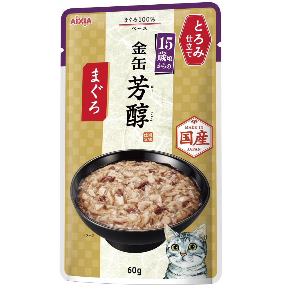Aixia Kin-Can Rich Tuna In Rich Sauce 15+ Years Old Senior Pouch Cat ...