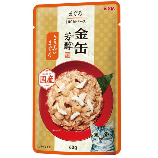 20% OFF: Aixia Kin-Can Rich Tuna With Chicken Fillet Pouch Cat Food 60g x 12