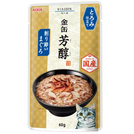 20% OFF: Aixia Kin-Can Rich Tuna With Dried Skipjack In Rich Sauce Pouch Cat Food 60g x 12